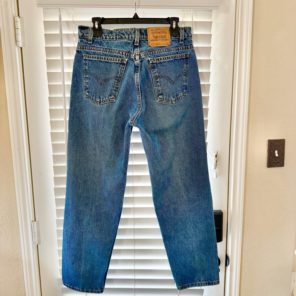 💖 Vintage Levi's 962 Orange Tab High Waist Jeans, Size 13 Jr. S - Picture 3 of 16